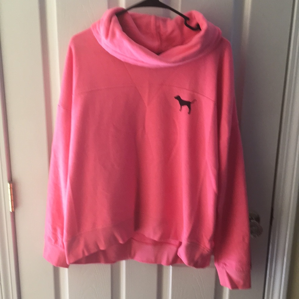 PINK cowl neck sweatshirt